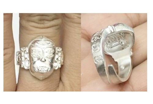 Anello talismano argento sacro - anello,