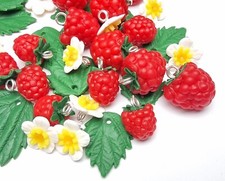 Charm lampone fatti a mano