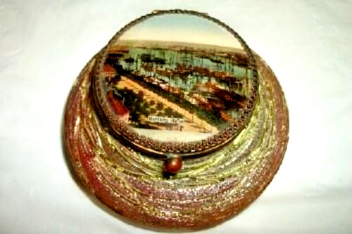 1890s loetz spun art cofanetto - 1890s,