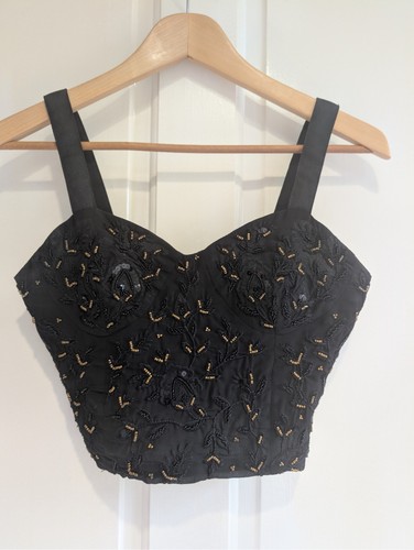 Crop top zara nero - top,