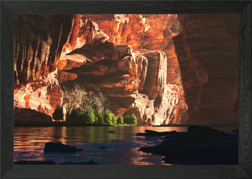 Quadro dipinto canyon con