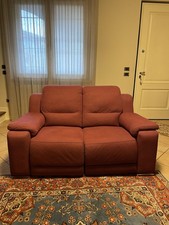 2 Divani Relax 2 Posti Reclinabile Bordeaux - Perfetti per il Tuo Soggiorno
