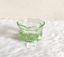 Ciotola Decorativa In Vetro Verde Vintage Anni '20 Oggetti Collezionabili GL547