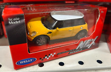 MINI COOPER S Gialla 1/43 WELLY NEX automodello modellino METALLO DIE CAST