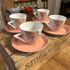 Set 4 tazzine e piattini