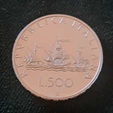 Moneta Italia Argento 500 LIRE