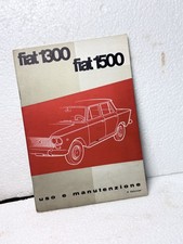 Fiat 1300, Fiat 1500 uso e manutenzione