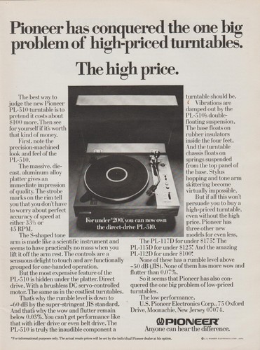 Giradischi stereo pioneer - giradischi,