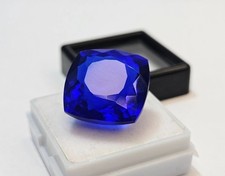 VVS Blue Tanzanite Cushion Cut
