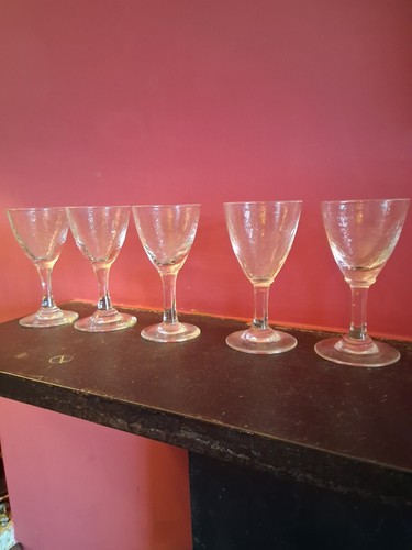 Hammered liqueur glasses - hammered,