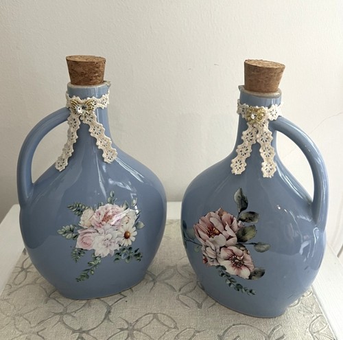 Set due brocche ceramica - , blu