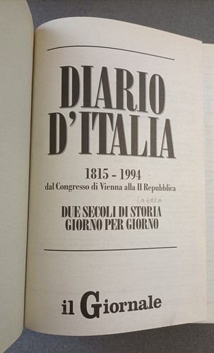 Diario italia 1815 - diario, dal