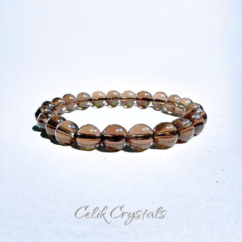 Bracciale quarzo fumè pietre - quarzo,