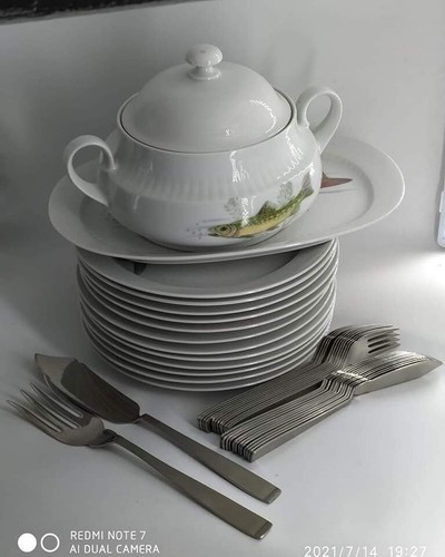 Servizio pesce vintage bavaria - pesce,
