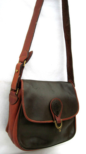 Vero cuoio eseguito borsa - cuoio,