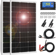 2PC Pannello Solare 100W 12V