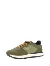 Sneakers stringate uomo verde
