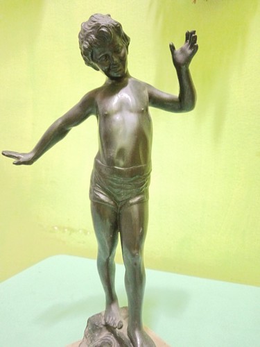 Statua bronzo giovane - statua,