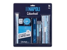 Set Cancelleria Kit Stationery SSC Napoli 14 Pezzi Scuola Ufficio Colourbook