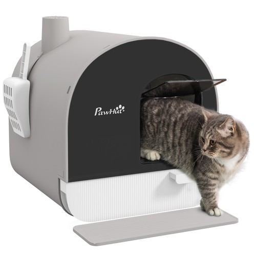Lettiera per gatti chiusa con - lettiera,