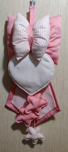 Fiocco nascita bimba cuore - cuore, e