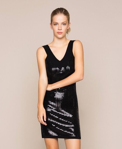 Abito tubino con - , paillettes