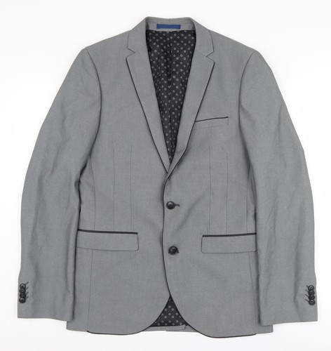 Blazer lungo uomo grigio