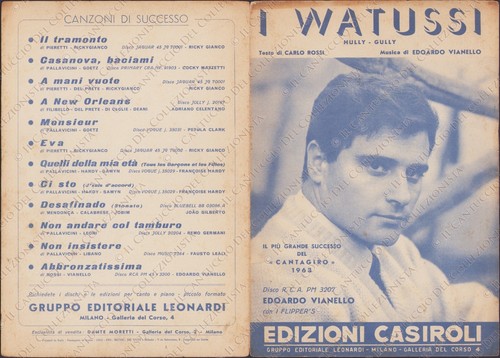 1963 cantagiro watussi hully - cantagiro,