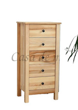 Cassettiera a doghe in faggio