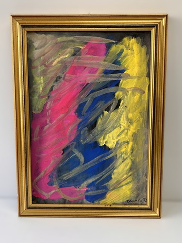 Quadro astratto vintage 50x35 - quadro,