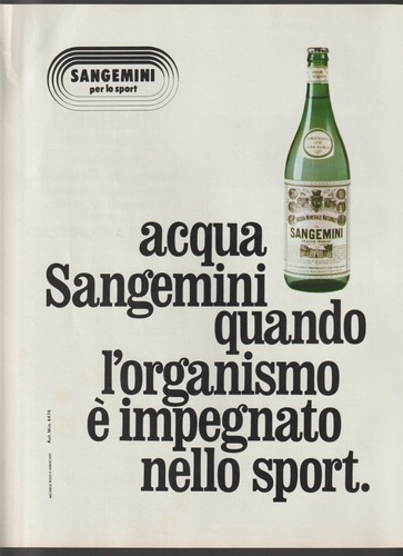Sangemini acqua pubblicità - sangemini,