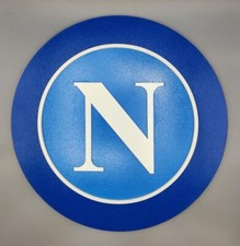 Logo in legno Napoli, Scudetto Napoli da parete, Stemma 3D Napoli idea regalo