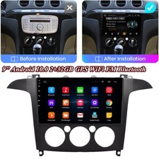Unità principale 9" Android 10.0 2+32GB lettore radio GPS WiFi per Ford S Max 2007-2015