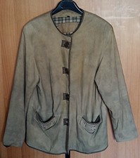 Giacca da donna in pelle scamosciata - taglia 42 - stile altoatesino