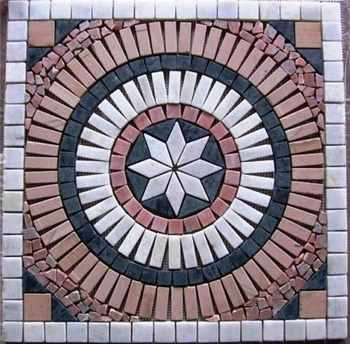 Rosone mosaico marmo - in, e