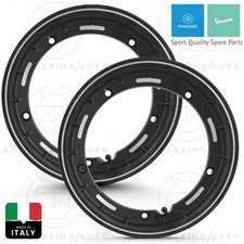 KIT 2 CERCHI IN LEGA TUBELESS NERO OPACO RUOTA 3.00/10 VESPA 50 PK S (V5X2T)