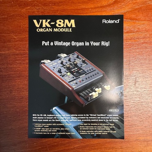 Vintage roland original - roland, vk-8m