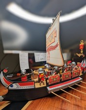 Playmobil Galera  Romana 5390 +  Legione Romana 5393 + Giulio Cesare
