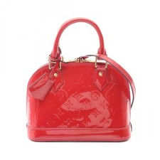Borsa a mano a tracolla Louis Vuitton Alma BB M91606 Monogram Vernis Pomme Damour LV