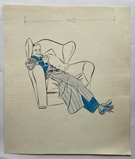 Acquerello Anonimo Art-Deco