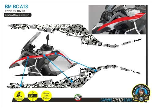 Adesivi becco serbatoio - serbatoio, moto