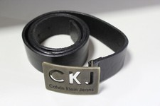 CINTURA PELLE/CUOIO CALVIN KLEIN JEANS  100---BLACK  leather belt 14