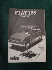 Pubblicità 1974 - FIAT 126 - POLISTIL - 13x18 cm