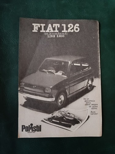Pubblicità 1974 fiat 126 - 126,