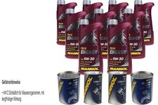Olio motore 9L MANNOL Energy 5W-30 2x MANNOL Leak-Stop ADDITIVO + motore Doctor
