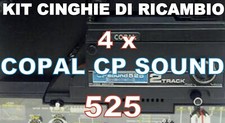 KIT CINGHIE DI RICAMBIO COMPLETO 4 x PROIETTORE SUPER 8 mm COPAL CP SOUND 525