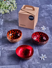 Set Di 3 Ciotole in Cocco Di