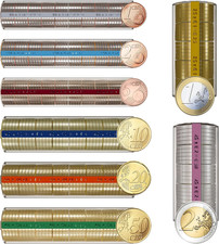 Blister Monete. Confezione Da 120 Cartucce per Euro E Centesimi, Salva Monete. (