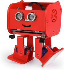 Kit Robot Bipedo Arduino Rosso con Tutorial, STEM per Hobbisti, Bambini, Adulti 