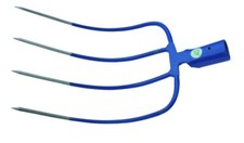 VANGA FORCA FORCONE A VANGARE 4 DENTI ACCIAIO TEMPRATO PER FIENO ERBA STALLA